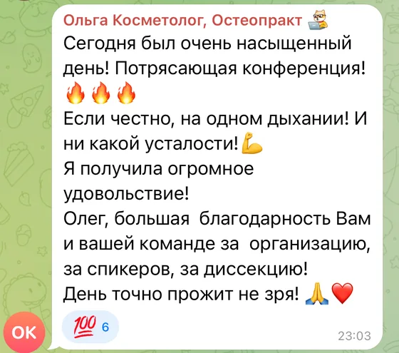 Отзыв участника конференции
